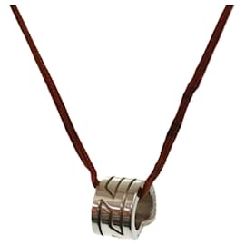Hermès Move H Choker Halskette Silber Orange
