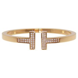 Tiffany & Co Tiffany T-Square 18K Roségold Diamantarmband Golden