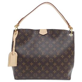 Borsa a Spalla Graceful PM Monogramma Louis Vuitton Marrone Beige