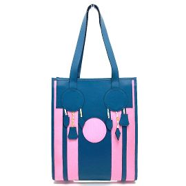 Hermès HERMES Petit H Bolsa de Ombro Dreamcatcher Rosa Azul marinho