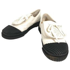 Sneakers in tela/gomma bicolore Loewe Anagram Nero Bianco