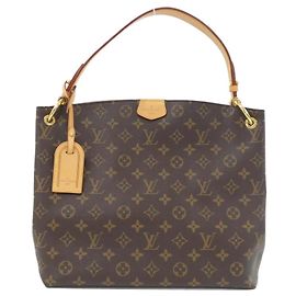 Louis Vuitton Monogram Graceful PM Schultertasche Braun Beige