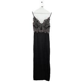 Sandro Schwarzes Kleid Schwarz