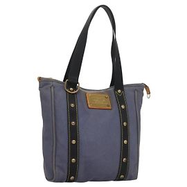 LOUIS VUITTON Antigua Cabas MM Tote Bag Blue M40087 LV Auth bs28097 Blue