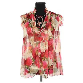 Zimmermann Blusa di seta multicolore Multicolore
