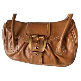 Céline Leather Handbag Caramel Caramel