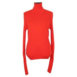 Victoria Beckham Pull en coton rouge Rouge