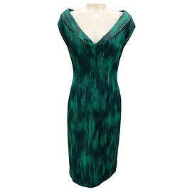 Michael Kors Emerald Multi Resort 2012 Midi Kleid Grün