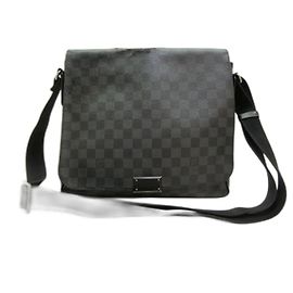 Louis Vuitton District MM Damier Graphite Borsa a Spalla Nera Nero