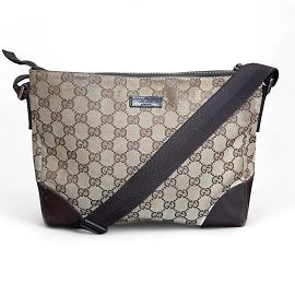 Bolsa de ombro Gucci GG Canvas Bege Bege