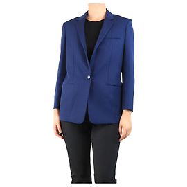 Céline Blauer Wollblazer - Größe UK 14 Blau