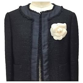 Chanel-Chanel Camellia Corsage Brooch-White