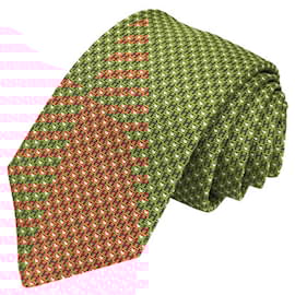 Hermès-Hermes Orange Silk Cravat-Orange