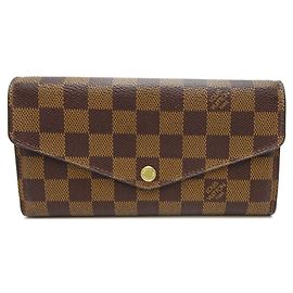 Monedero Damier Louis Vuitton Castaño Otro Damier ebene