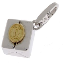 Charm per Borsa Cartier Bianco Giallo