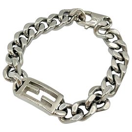 Pulseira Bangle Fendi Baguette Prata
