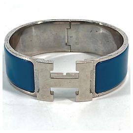 Pulsera Clic Charm de Hermès Plata Azul