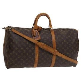 LOUIS VUITTON Monogram Keepall Bandouliere 55 Bolsa Boston M41414 LV Auth 135536 Monograma