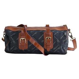 Blumarine Borsa a tracolla in cotone blu Blu