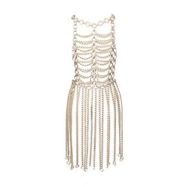 Autre Marque Metal Shield Dress Silvery Silvery