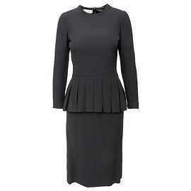 Autre Marque Robe Plissée Jean Patou Noir