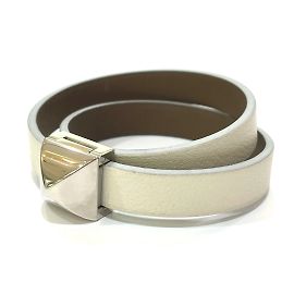 Hermès Medor Infinie Double Tour Armband Weiß