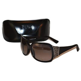 Occhiali da sole Fendi FS462 Marrone Nero Plastica Marrone Nero