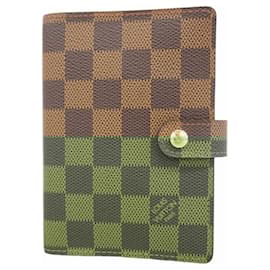 Louis Vuitton-Louis Vuitton Damier Agenda PM Ebene Planner Cover-Damier ebene