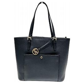 Michael Kors Leder Tote Bag Schwarz