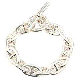 Hermès-Hermes Chaine d'Ancre TGM Bracelet-Silvery