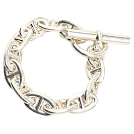 Hermès-Hermes Chaine d'Ancre TGM Bracelet-Silvery