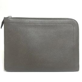 Hermès Hermes Kara Clutch Bag Brown Taupe