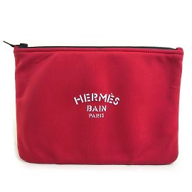 Hermès Hermes Neoban Trusse Flat MM Clutch Bag/Pouch Red