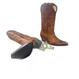 Botas vaqueras MEXICANA nuevas talla 38 Castaño