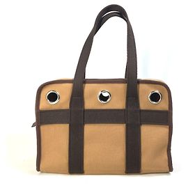 Bolso para perro Hermès H800639EK01 Castaño Roja