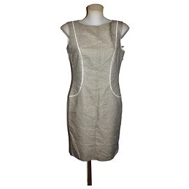 Vestido Blumarine de lã e seda comprimento no joelho Multicor