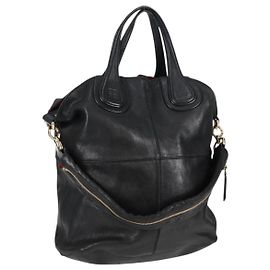Sac à main GIVENCHY Nightingale 2way Noir Or Auth 132260 Noir Doré