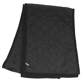 Chanel Cachecol Matelassé de Lã Preta CC Auth 133729 Preto