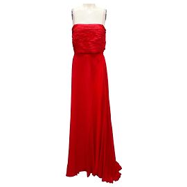 Robe en soie rouge Nina Ricci / Robe de soirée Rouge
