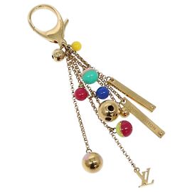 LOUIS VUITTON Porte Clés Grullo Support de Clé métal Or M62227 LV Auth 134248V Doré