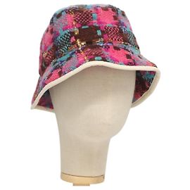 Gucci Cappello bucket GG Marmont L Rosa 728469 Auth 128886 Rosa