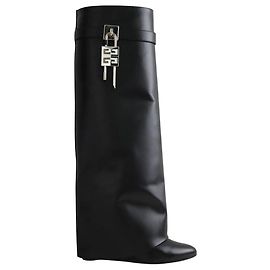 Givenchy Bottes en cuir noires Noir
