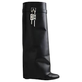Givenchy Black leather boots Black