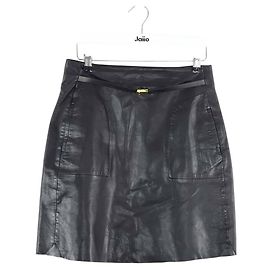 Sandro Mini gonna in pelle nera Nero