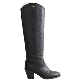 Claudie Pierlot Black Leather Boots Black