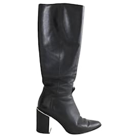 Kenzo Black leather boots Black