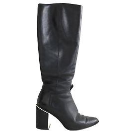 Kenzo Botas de cuero negras Negro