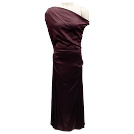 Vestido de Seda Merlot Phare de Staud Burdeos