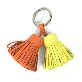 Llave Charm Bolsa Unodos Carmen Flecos Hermès Naranja Amarillo