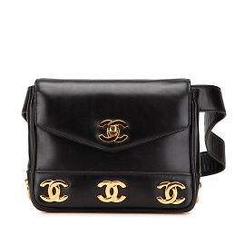 Sac à épaule/ceinture Chanel Triple Coco Mark Noir